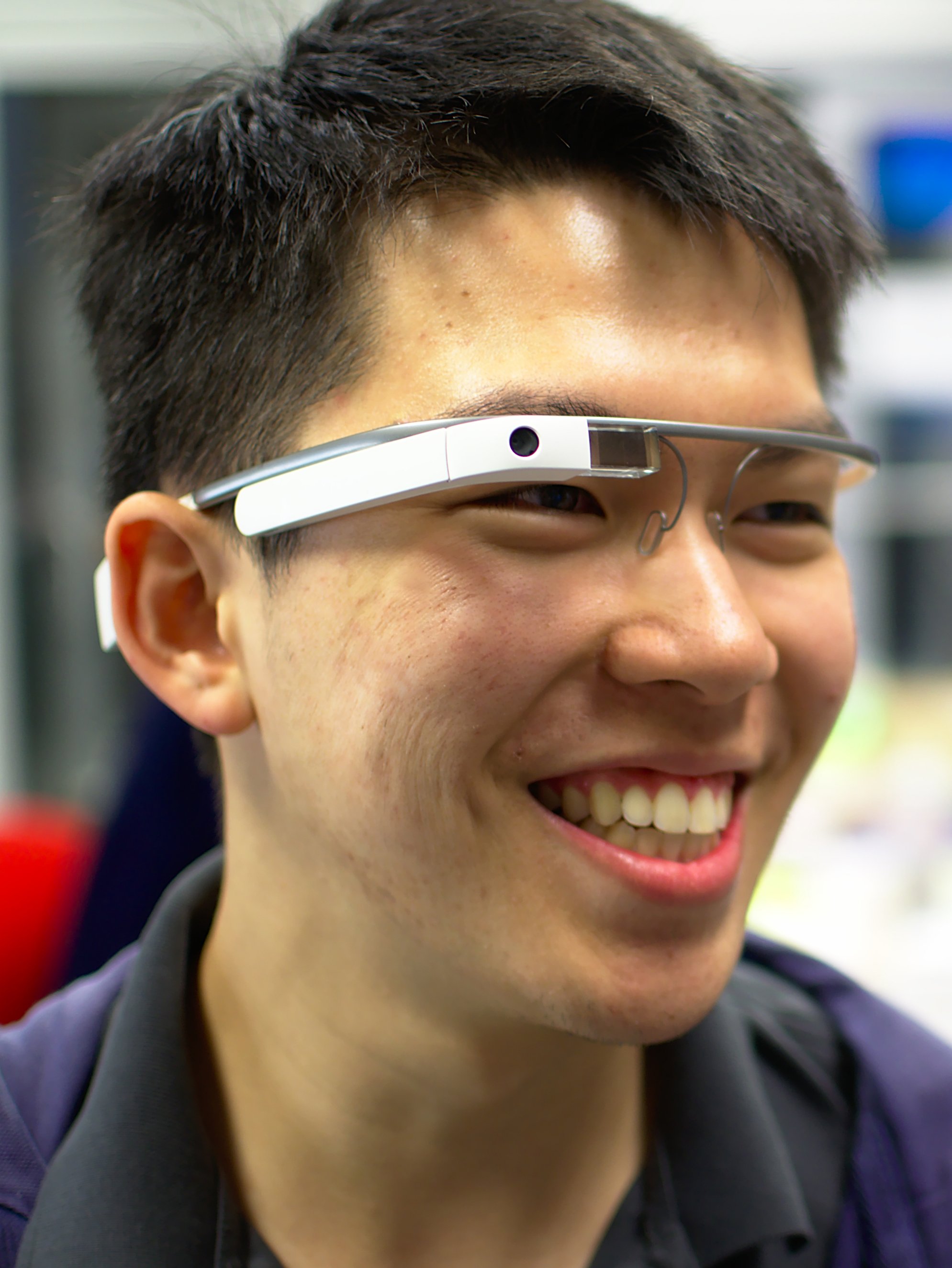 Headshot of Richard wearing a Google Glass